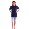 Damoverall pyjamas med korta ben fåglar 204 1054
