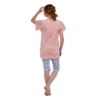 Naisten pyjama lyhyet lahkeet roosa2 900 1054