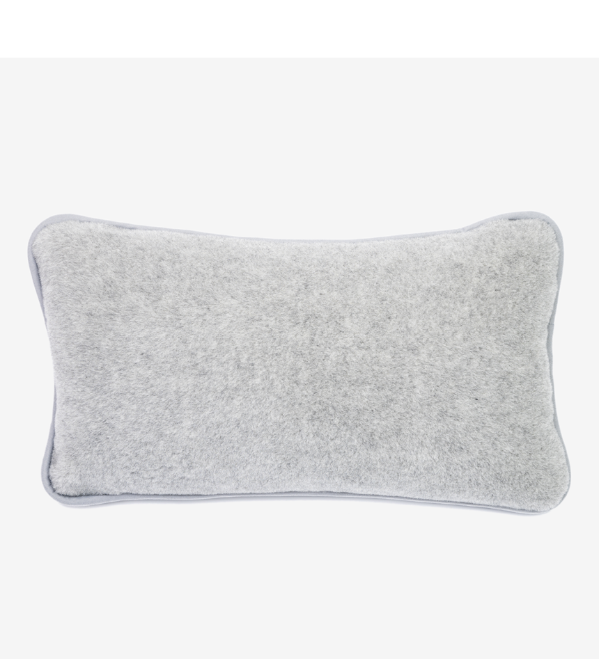 Kudde merino ull grå maräng