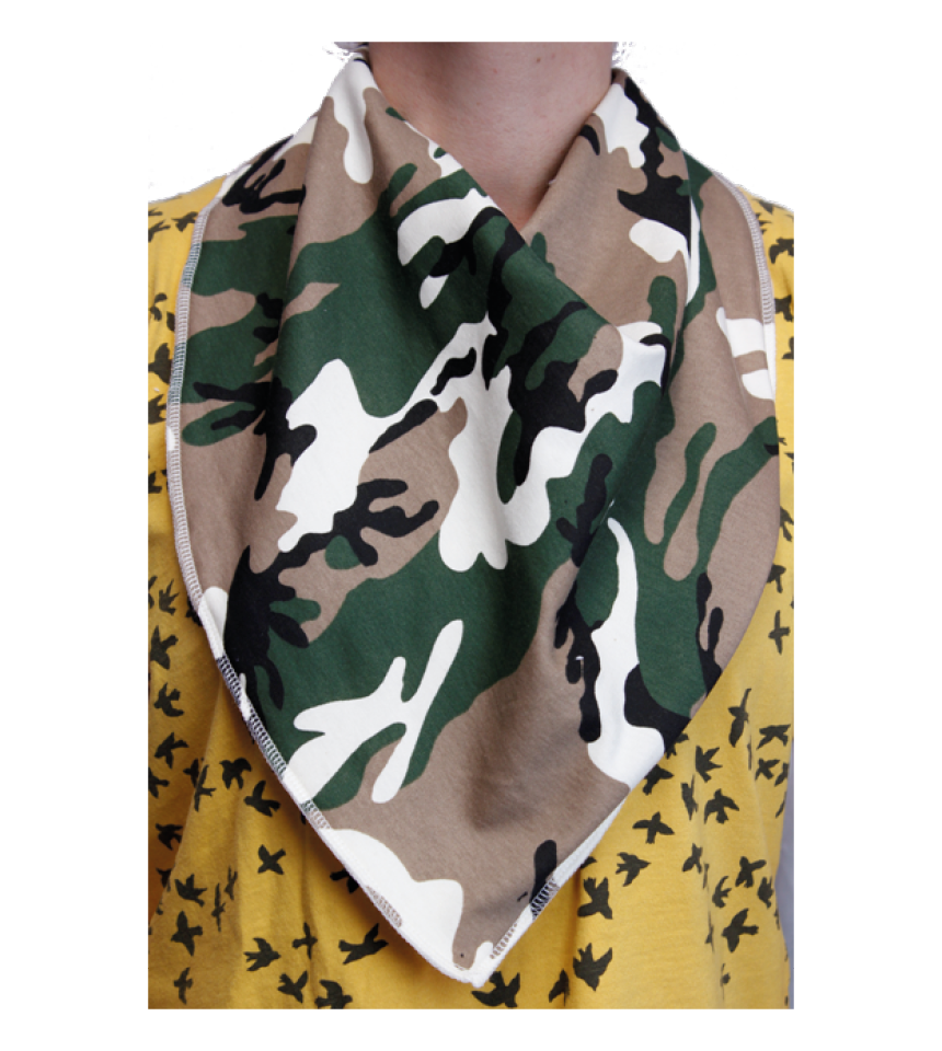 ny camo haklapp salivskydd woodland
